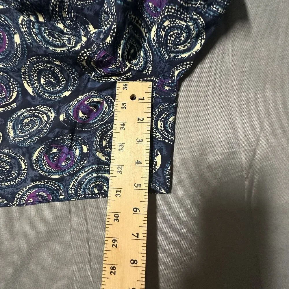 Vintage 90s Champion Swim Trunks Mens 3XL Lined Shorts Retro Swirl Print Navy